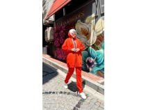 Enerji Kapionu erit Detayl Fermuarl kili Eofman Spor Takm - 71081 - Oranj
