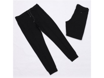 Erkek Lastikli Paa Ve Bel Jogger Pantolon - PNT-354 - Siyah