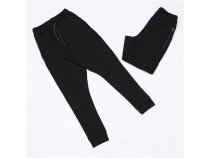 Erkek Lastikli Paa ve Bel Pantolon - PNT-353 - Siyah