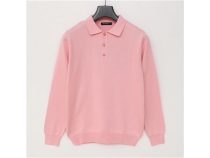 Erkek Polo Yaka Uzun Kol Triko - 180540 - Ak Pembe