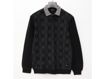 Erkek Uzun Kol Polo Yaka Sweat - PPS-2505 - Siyah