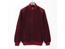 Erkek Uzun Kol Sweater Ceket - MTS-8013 - Bordo