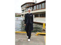 Fermuarl Cepli Kaponlu kili Tesettr Eofman Takm - 71184 - Lacivert