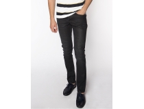 Gri Normal Bel Fermuarl Slim Fit Likral Erkek Jean Pantolon