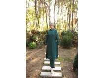 Kaponlu Uzun Sweat Pantolon kili Tesettr Eofman Takm - 03082.021 - Nefti