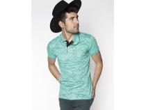 Mint Polo Yaka Gl Desen Erkek T-shirt