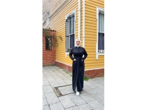 O Yaka Belden Balamal Cepli Pamuklu Uzun Ferace - 71177 - Siyah