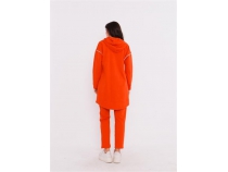 Pare erit Detayl Kaponlu Spor kili Takm - 70097 - Oranj