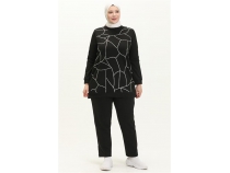 Payidar Ta Baskl Byk Beden kili Eofman Spor Takm - 12005 - Siyah