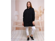 Sade Basic Ovesize Gmlek - 70001 - Siyah
