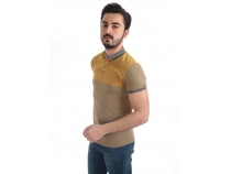 Safran Polo Yaka Jakarl T-Shirt