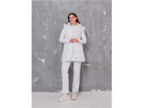 Sarah Kaponlu ime Yelekli Spor l Takm - 70030 - Beyaz