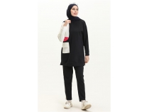 Sfr Yandan Cep Detayl Ribanal kili Eofman Spor Takm - 70086 - Lacivert