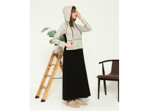 Sla Kapon Detayl ift Renk Sweat Elbise - 71042 - Lacivert