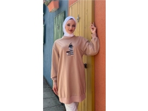 Tutku Nak Fener Baskl Sweatshirt - 71147 - Bej