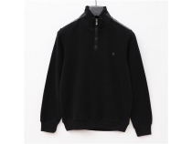 Uzun Kol Yar Fermuarl Erkek Sweat - PPS-4205 - Siyah
