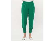 Zehmeri Tal ve Beli Lastikli Pantolon - 71101 - Benetton Yeil