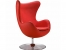 Pa�ha Cafe Koltu�u D�ner Yuvarlak Metal Ayak - K�rm�z�